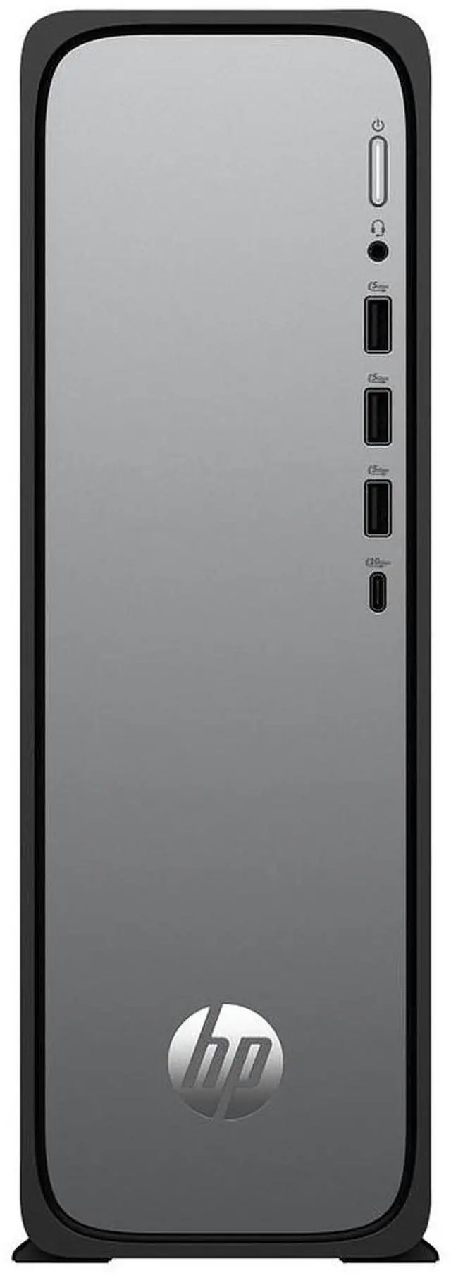 Alt view image 6 of 7 - HP OmniDesk s03-0000i S03-0010 Desktop - Intel 300 - 8GB - 256GB SSD - Tower - Intel H770 Chip - Windows 11 Home - Intel UHD Graphics - IEEE 802.11ax - Meteor Silver, Jack Black  B5RX6AA#ABA