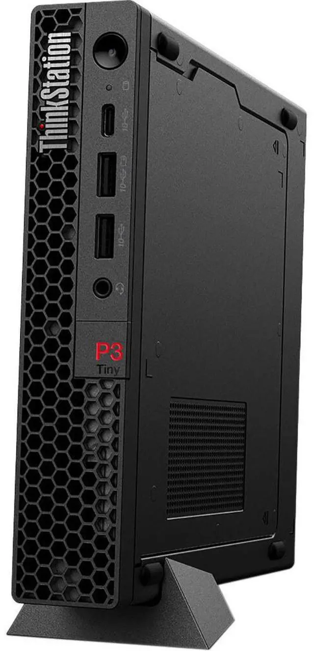 Alt view image 12 of 16 - Lenovo ThinkStation P3 30H0006TUS Workstation - 1 x Intel Core i9 14th Gen i9-14900 - 32 GB - 1 TB SSD - Tiny - Black - Intel Q670 Chip - Windows 11 Pro - 1 x NVIDIA T400 4 GB Graphics - NVMe Controll