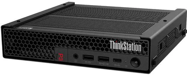 Alt view image 15 of 16 - Lenovo ThinkStation P3 30H0006TUS Workstation - 1 x Intel Core i9 14th Gen i9-14900 - 32 GB - 1 TB SSD - Tiny - Black - Intel Q670 Chip - Windows 11 Pro - 1 x NVIDIA T400 4 GB Graphics - NVMe Controll