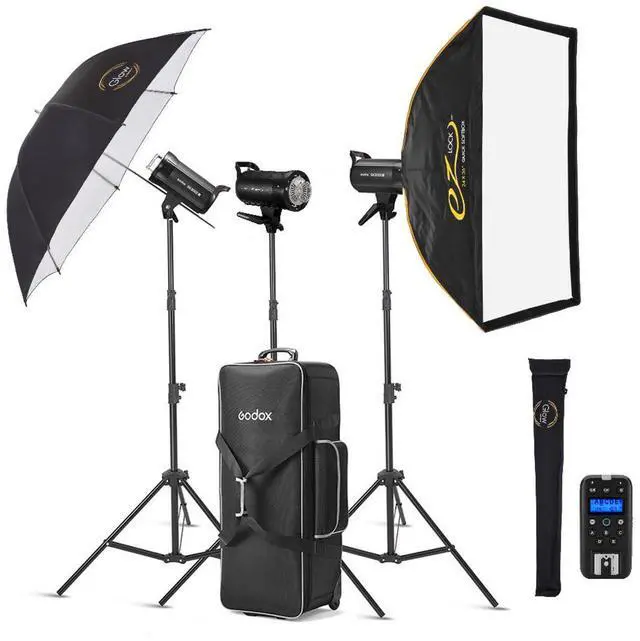 Main image of Flashpoint Studio 300 II-V 300W R2 Monolight Flash with Bowens Mount (3-Light Kit)