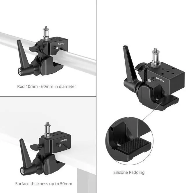 Alt view image 5 of 7 - SmallRig Super Clamp Support Kit