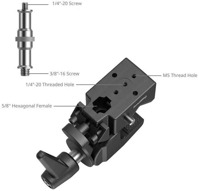 Alt view image 4 of 7 - SmallRig Super Clamp Support Kit