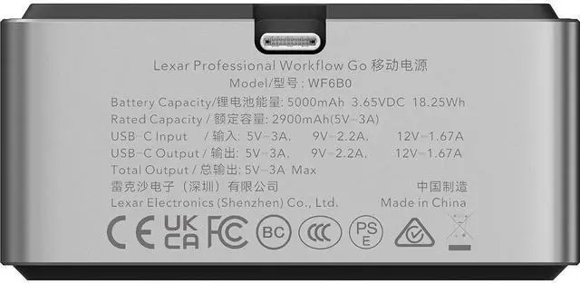 Alt view image 5 of 8 - Lexar Battery for Professional Workflow Go Docking Station