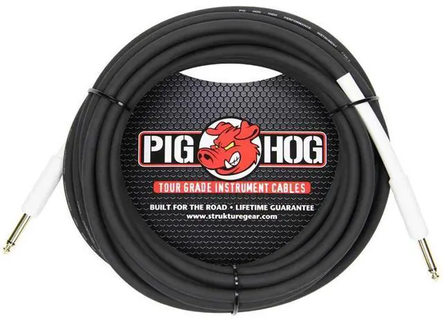Main image of Pig Hog 18.5' 1/4" to 1/4" 8mm Instrument Cable #PH186