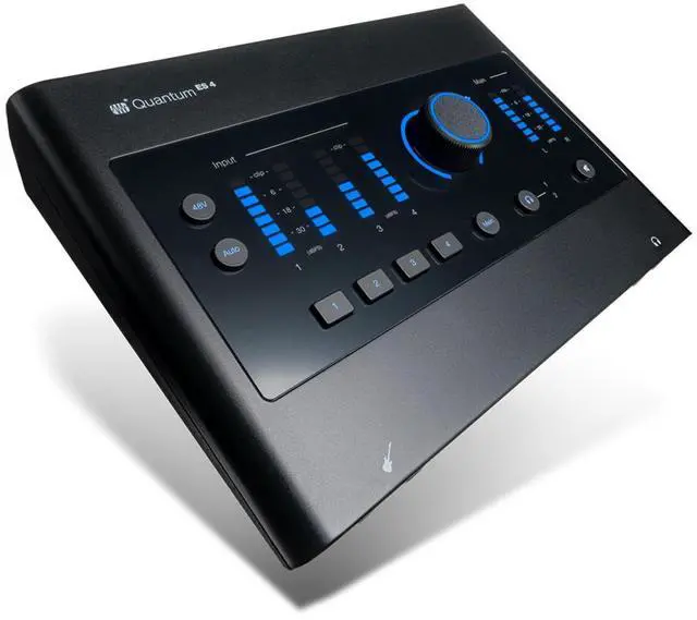 Alt view image 2 of 6 - PreSonus Quantum ES 4 4x4 24-Bit USB-C Audio Interface, Bundle with TAPH100 Monitor Headphones and 25' Microphone Cable