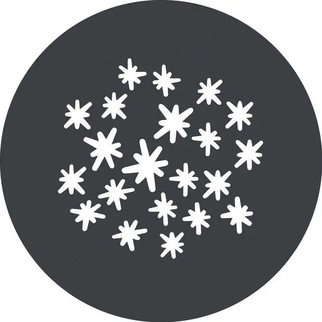 Alt view image 3 of 4 - Godox GP-GS2 Gobo Set for MG1200Bi Spotlight Mount (6-Pack)