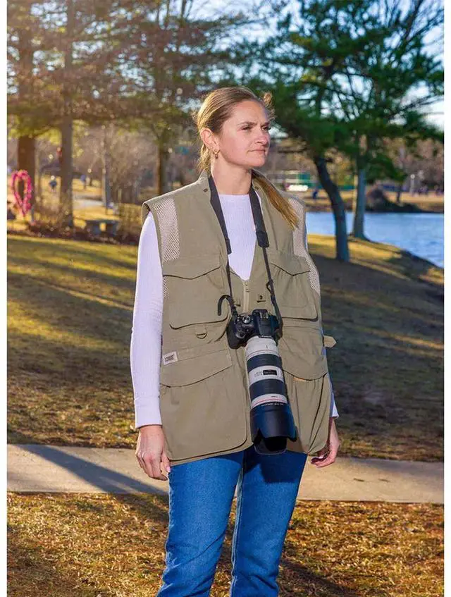 Alt view image 5 of 12 - Domke PhoTOGS Vest, Medium, Khaki