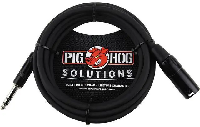 Main image of Pig Hog Solutions 25' Balanced Cable with TRS(M) to XLR(M) Connector