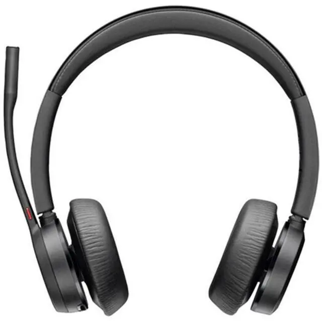 Alt view image 12 of 12 - Poly - Voyager 4320 UC Wireless Headset + Charge Stand (Plantronics) - Headphones with Boom Mic - Connect to PC/Mac via USB-A Bluetooth Adapter, Cell Phone via Bluetooth - Works with Teams, Zoom &More