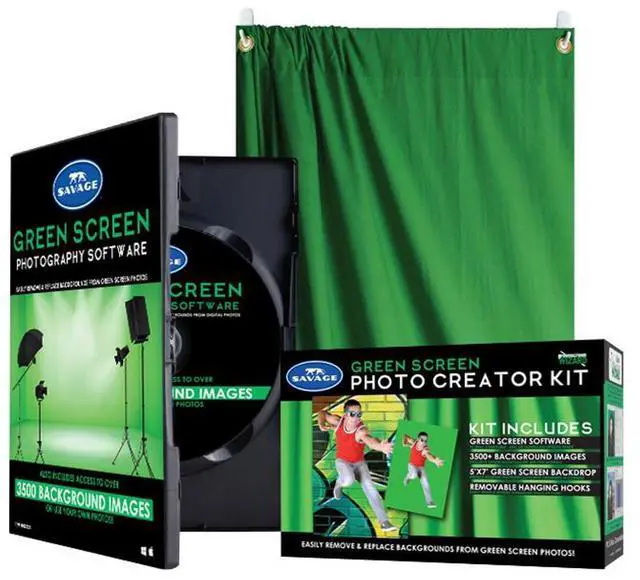 Main image of Savage Green Screen Photo Creator Kit with Digital Software
