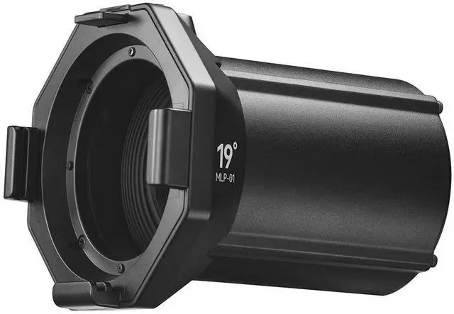 Alt view image 3 of 4 - Godox Projection Attachment with 19 Degree Interchangeable Lens for ML30 and ML60 LED Lights, Black