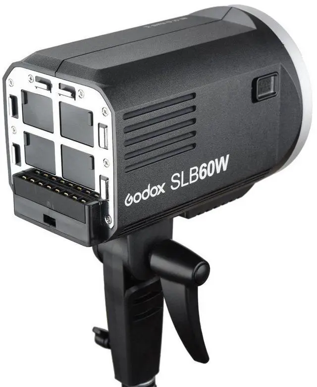 Alt view image 4 of 5 - Godox SL Series SLB60W 60W Battery-Operated White LED Video Light, 5600K Color Temperature