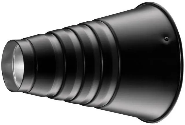 Alt view image 4 of 7 - Westcott Snoot with Honeycomb Grid, Bowens-Mount, Silver/Black #4724