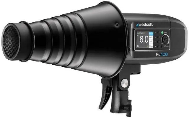 Alt view image 7 of 7 - Westcott Snoot with Honeycomb Grid, Bowens-Mount, Silver/Black #4724