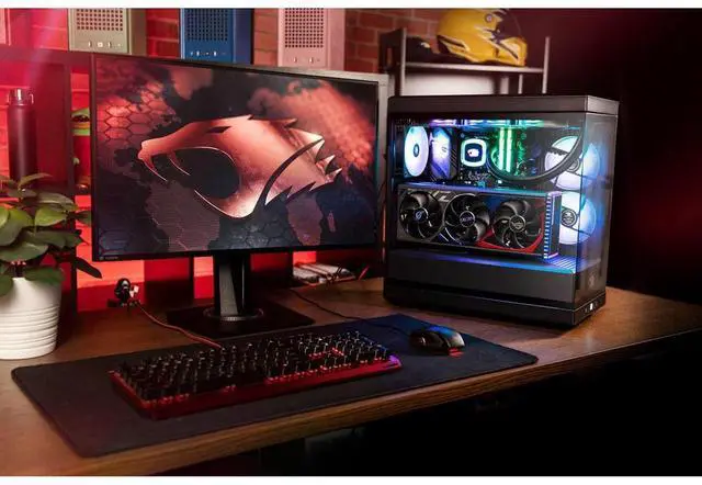 Alt view image 14 of 14 - iBUYPOWER Y40 PRO Black Gaming PC Desktop - AMD Ryzen 9 9900X - AMD Radeon RX 9070 16GB - 32GB DDR5 RGB - 2TB NVMe SSD - Y40BA9R9701