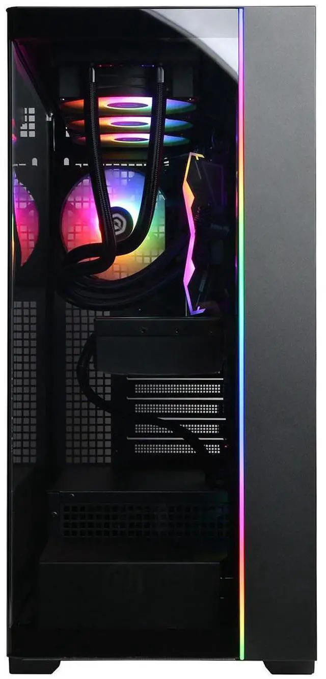 Alt view image 2 of 6 - CyberPowerPC Gamer Supreme Liquid Cooled Gaming Desktop Computer, AMD Ryzen 7 9800X3D 4.7GHz, 32GB RAM, 2TB SSD, NVIDIA GeForce RTX 5070 Ti 16GB, Windows 11 Home, Black