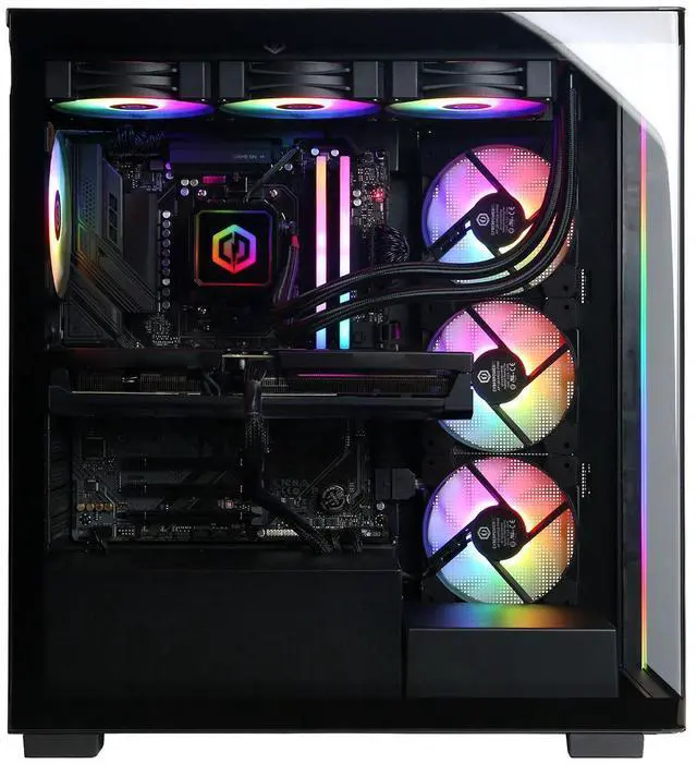 Alt view image 6 of 6 - CyberPowerPC Gamer Supreme Liquid Cooled Gaming Desktop Computer, AMD Ryzen 7 9800X3D 4.7GHz, 32GB RAM, 2TB SSD, NVIDIA GeForce RTX 5070 Ti 16GB, Windows 11 Home, Black