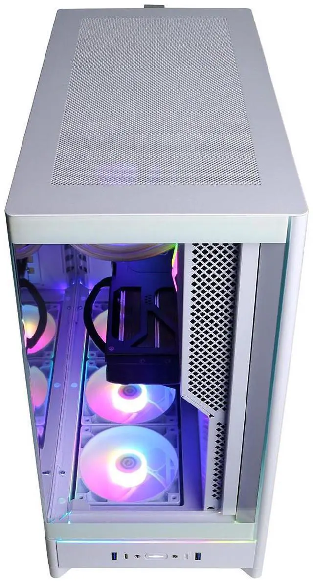 Alt view image 3 of 6 - CyberPowerPC Gamer Supreme Liquid Cooled Gaming Desktop Computer, Intel Core i7-14700KF 3.4GHz, 32GB RAM, 2TB SSD, NVIDIA GeForce RTX 5070 Ti 16GB, Windows 11 Home, White