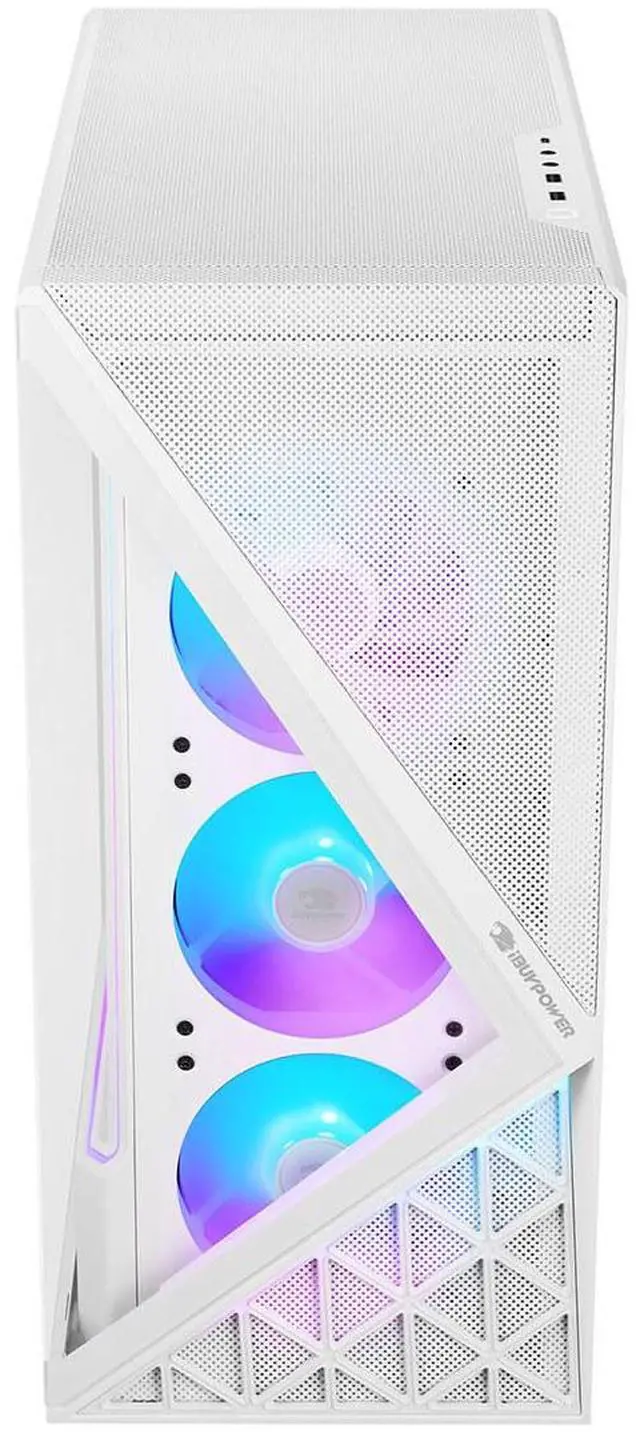 Alt view image 11 of 14 - iBUYPOWER Slate 9 White Gaming PC Desktop - Intel Core Ultra 9 285 - NVIDIA GeForce RTX 5060Ti 8GB - 64GB DDR5 RGB - 2TB NVMe SSD - SWI9N56T01