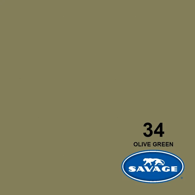Alt view image 2 of 5 - Savage Widetone Seamless Background Paper, 107" wide x 36' Olive Green, #34