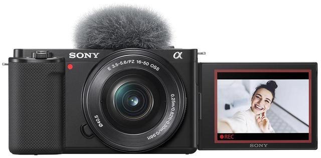 Alt view image 7 of 7 - Sony ZV-E10 Camera w/16-50 & 55-210mm Lens, Black & Vlogger Kit, Complete Kit