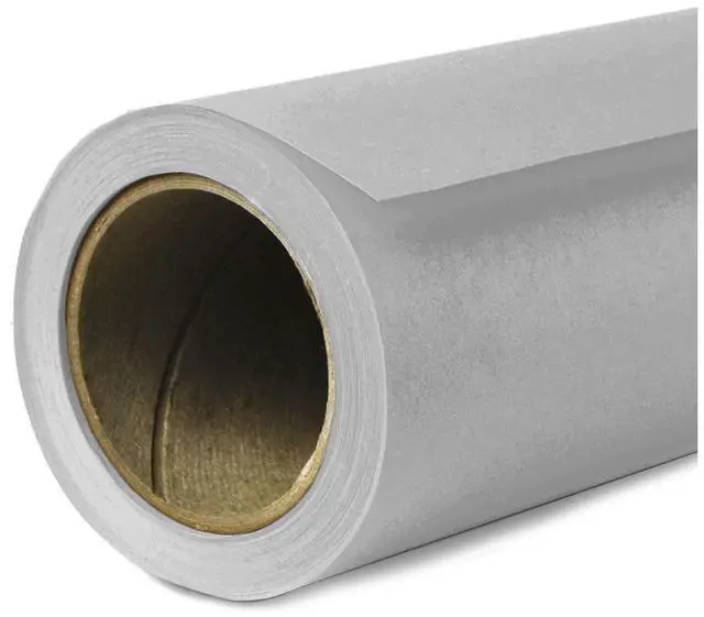 Alt view image 2 of 6 - Savage Widetone Seamless Background Paper, 86" wide x 36' Focus Gray, #60 - Bundle With Flashpoint 10' Background Support System Air Cushioned, Flashpoint Clip Clamp with 2" Jaw