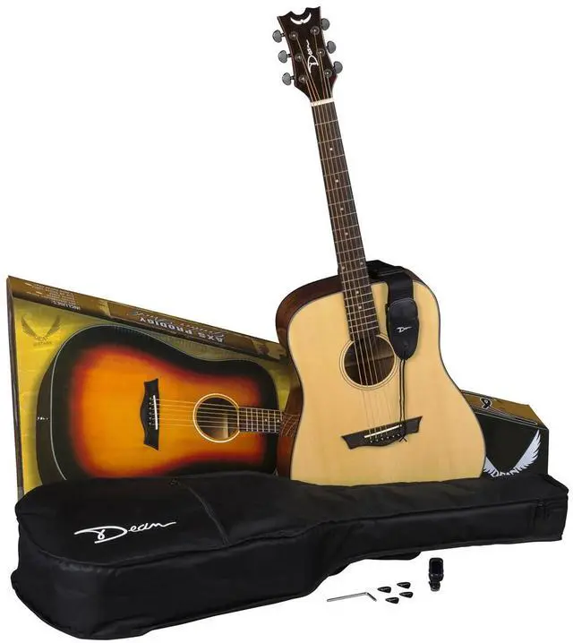 Alt view image 2 of 6 - Dean AXS Prodigy Semi-Acoustic Guitar Pack, Gloss Natural #AX PDY GN PK