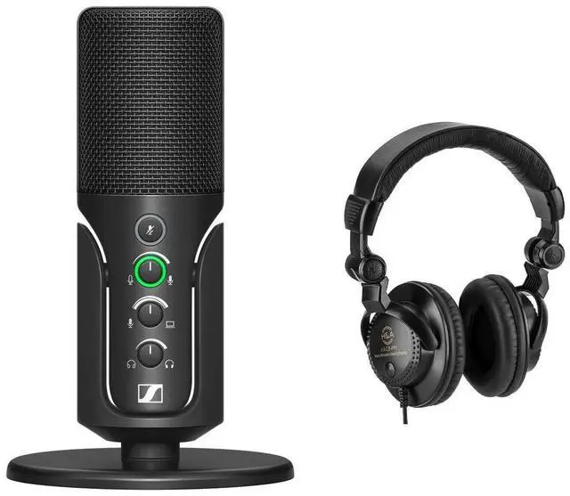 Main image of Sennheiser Sennheiser Profile Cardioid Condenser USB-C Microphone with Turnstile Audio TAPH100 Closed-Back Studio Monitor Headphones