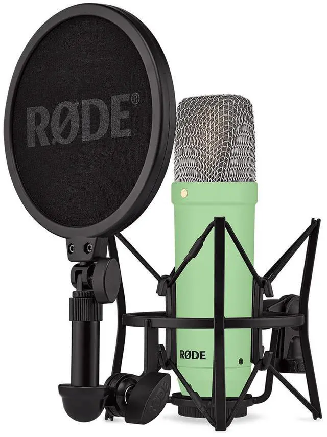 Alt view image 8 of 14 - RODE NT1 Signature Series Large-Diaphragm Condenser Microphone (Green)