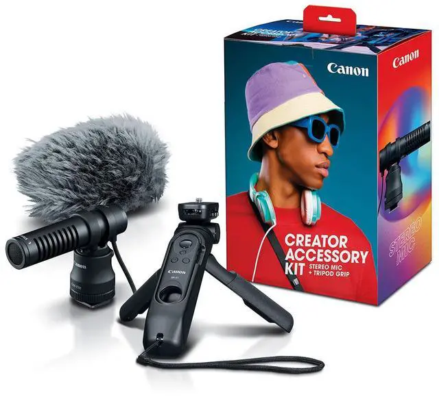 Alt view image 7 of 9 - Canon Creator Lightweight Accessory Kit for Crisp Audio, Shake Free Videos