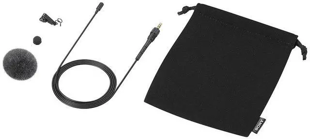 Alt view image 14 of 14 - Sony Pro-Quality Lavalier Microphone ECM-L1 with plug-in power