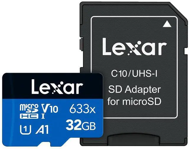 Alt view image 5 of 7 - Lexar BLUE 32GB UHS-I microSDHC Memory Card  + SD Card Wallet 5 pack