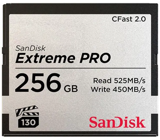 Alt view image 13 of 13 - SanDisk Extreme PRO 256GB CFast 2.0 Memory Card #SDCFSP-256G-A46D