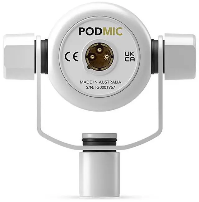 Alt view image 10 of 13 - RODE Microphone RODE  PodMic Dynamic Podcasting Microphone (White)