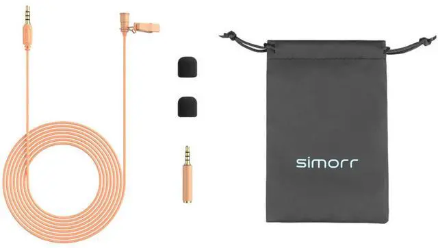 Alt view image 2 of 5 - SmallRig 3389 Simorr Wave L1 3.5mm Lavalier Microphone, Cantaloupe