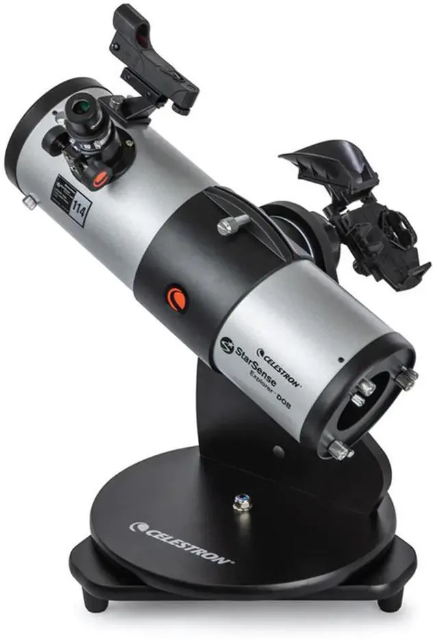 Alt view image 8 of 14 - Celestron Starsense Explorer 114mm Tabletop Dobsonian Telescope