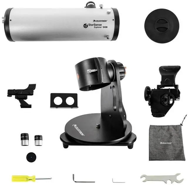 Alt view image 14 of 14 - Celestron Starsense Explorer 114mm Tabletop Dobsonian Telescope