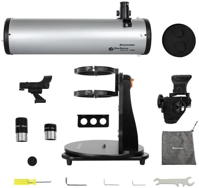Alt view image 12 of 13 - Celestron Starsense Explorer 150mm Tabletop Dobsonian Telescope