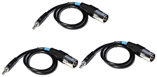 Alt view image 2 of 3 - Sennheiser Sennheiser KBL to XLR Stereo Microphone Cable for EK 500 G1/G2 and EK 2000 Series Receiver, 3-Pack
