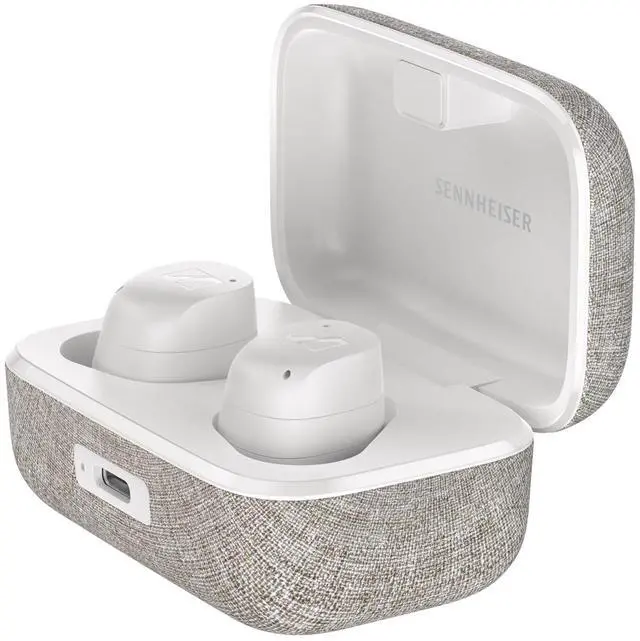 Alt view image 9 of 11 - Sennheiser White MOMENTUM True Wireless 3 Canal True Wireless Stereo Earphones
