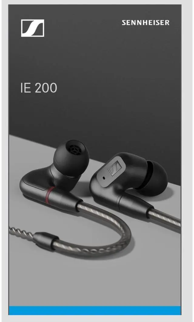 Alt view image 10 of 14 - Sennheiser Consumer Audio IE 200 In-Ear Audiophile Headphones - TrueResponse Transducers for Neutral Sound, Impactful Bass, Detachable Braided Cable with Flexible Ear Hooks - Black