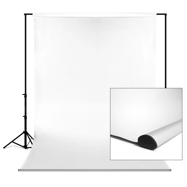 Alt view image 2 of 7 - Savage 107" Leader Bar with Super White Paper Backdrop