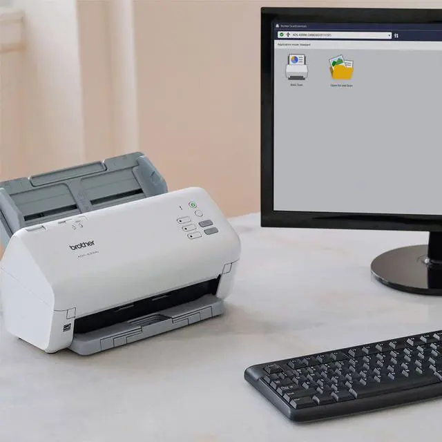 Alt view image 16 of 16 - Brother ADS4300N 24 bit Dual CIS 600 x 600 dpi Sheet Fed Professional Desktop Scanner