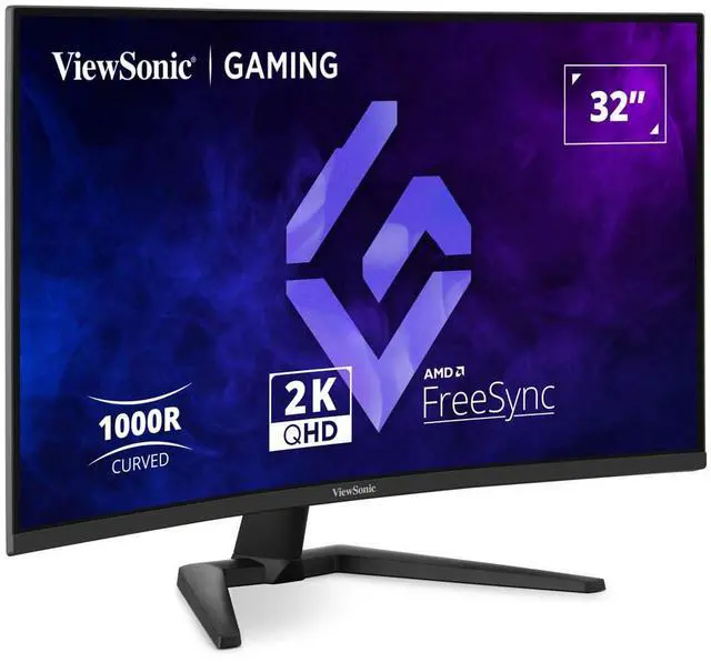 Alt view image 17 of 20 - ViewSonic VX3228C-2K 32 Inch 1440p Curved Gaming Monitor with 1ms, 180Hz, FreeSync, Eye Care, HDMI, and DisplayPort Inputs