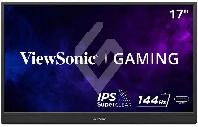 Alt view image 15 of 20 - ViewSonic VX1754 17 Inch 1080p IPS Portable Gaming Monitor with 144Hz, AMD FreeSync,2 Way Powered 60W USB C, Mini HDMI, and Built-in Stand with Protective Cover
