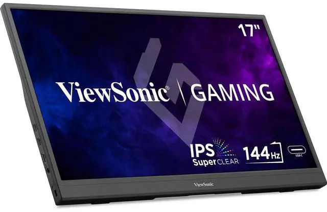 Alt view image 16 of 20 - ViewSonic VX1754 17 Inch 1080p IPS Portable Gaming Monitor with 144Hz, AMD FreeSync,2 Way Powered 60W USB C, Mini HDMI, and Built-in Stand with Protective Cover