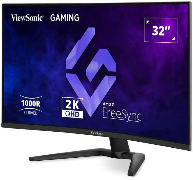 Alt view image 19 of 20 - ViewSonic VX3228C-2K 32 Inch 1440p Curved Gaming Monitor with 1ms, 180Hz, FreeSync, Eye Care, HDMI, and DisplayPort Inputs