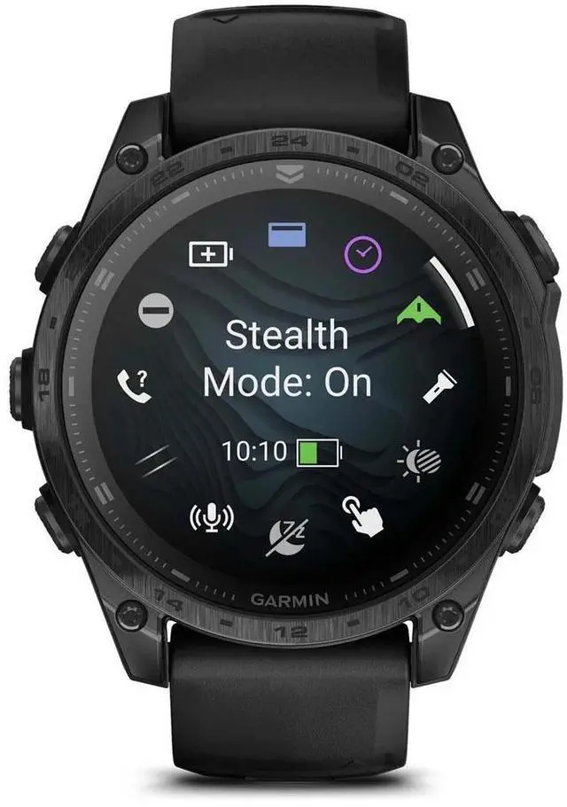 Alt view image 5 of 15 - Garmin tactix® 8 47mm, AMOLED Display, Premium Tactical GPS Smartwatch, Includes Applied Ballistics Ultralight Solver