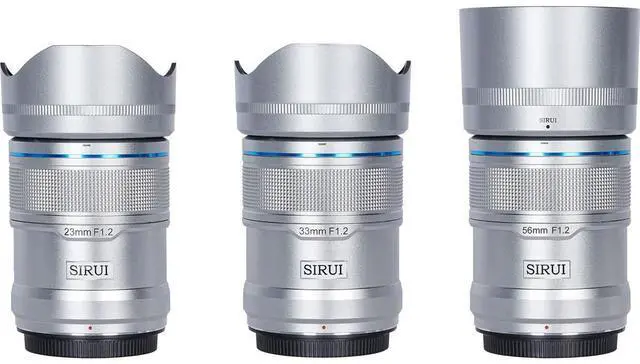 Main image of Sirui Sirui Sniper Series f/1.2 AF 3-Lens Kit for Sony E, Silver