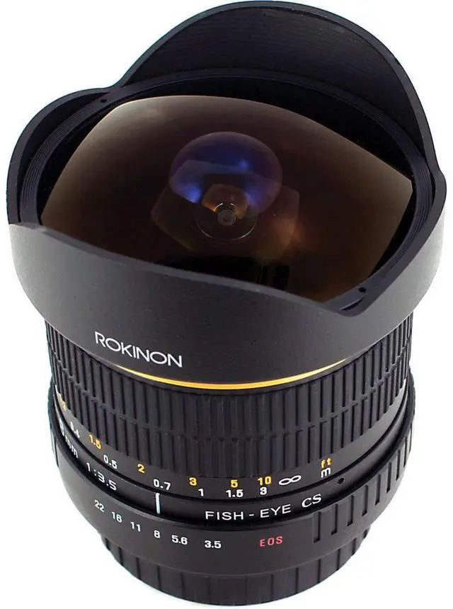 Alt view image 8 of 18 - Rokinon FE8MC 8mm f/3.5 Aspherical Fisheye Lens for Canon DSLR Cameras Black